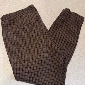 Old navy pixie Brown Houndstooth Pants